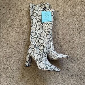 Women's Snake Print Boots
